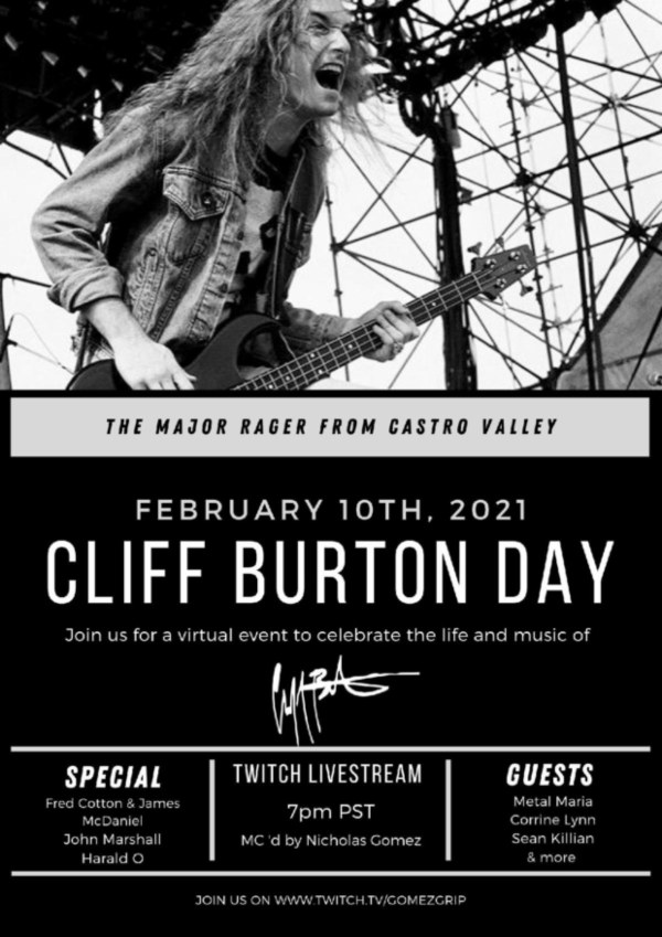 Image result for cliff burton day 2021